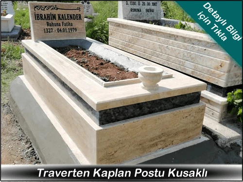 Kaplan Postu Kuşaklı Mermer Mezar